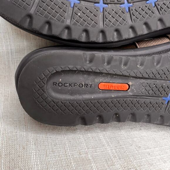 Rockport Size 7 truFLEX Chenole Tan Suede Slip-On Loafer Shoes Patent Leather - Picture 8 of 13